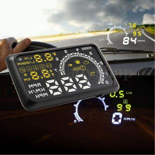 Universal  Car OBD2 II Projector Display HUD Head Up Display MPH KMH Speed Warning System