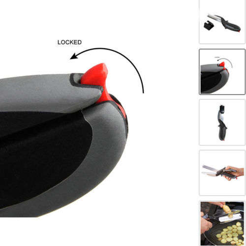 Hot Pro Trendy Clever Cutter 2-in-1 Knife & Cutting Board Scissors