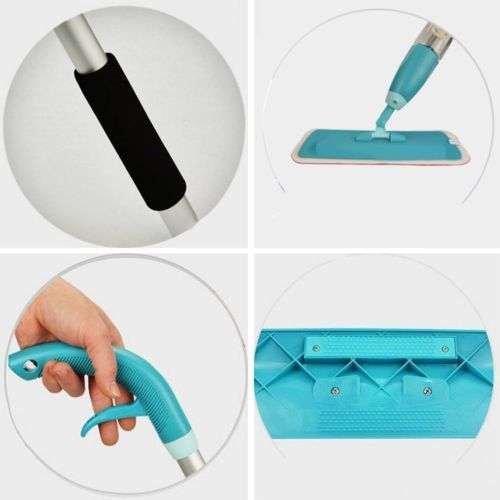 New Water Spray Mop Household Floor Cleaner 360 Spin Head Mop Dust Cleaner