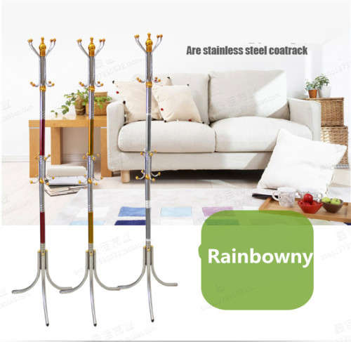 Stainless steel Traditional Coat Clothes Hat Umbrella Holder Stand Rack Hooks