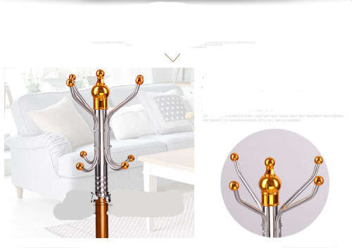 Stainless steel Traditional Coat Clothes Hat Umbrella Holder Stand Rack Hooks