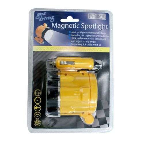 In Car 12v Mini Spotlight - Magnetic Base - Spotlight runs from 12v Socket