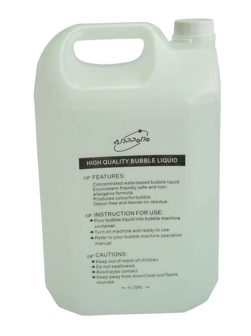 5L Bottle Of  Light Bubble Fluid 5 Litre Bubble Machine FX Party Disco Liquid