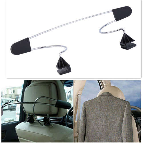 Auto Car Seat Headrest Clothes Coat Jacket Suit Stainless Metal Hanger Holder