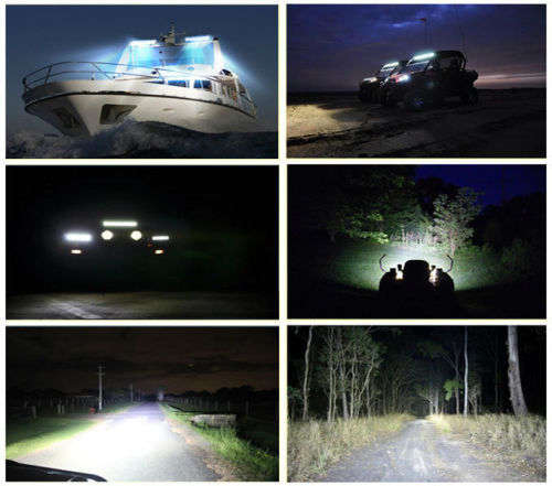 NEW 12 inch 5D 120W Led Work Light Bar Spot Flood Offroad 4WD  Jeep/Truck/SUV/ATV Work Lamp