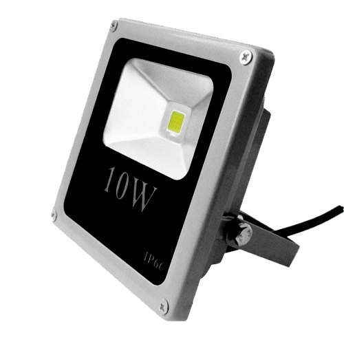 10W Slim LED Floodlight Cool White Waterproof IP66 Outdoor Garden Home