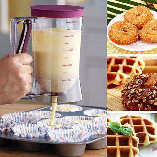 900ml Cupcake Pancake Cake Batter Dispenser Mix Pastry Jug Baking Maker Tools