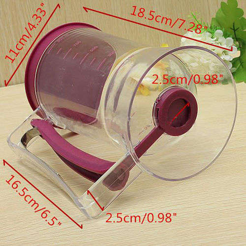 900ml Cupcake Pancake Cake Batter Dispenser Mix Pastry Jug Baking Maker Tools