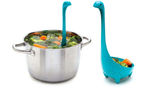 Loch Soup Ladle Upright Ness Monster Design Bar Blue Kitchen Supplies