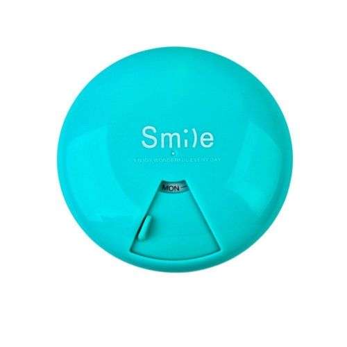 Wholesale Price--Smile Pill Box Travel Medicine Tablet Storage Organizer