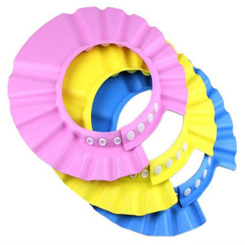 Baby Kids Children Safe Shampoo Bath Bathing Shower Cap Hat Wash Hair Shield