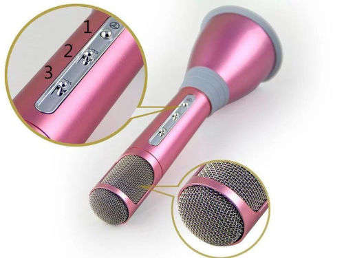 Mini Handheld Wireless Bluetooth Karaoke Player Microphone Speaker KTV Mic