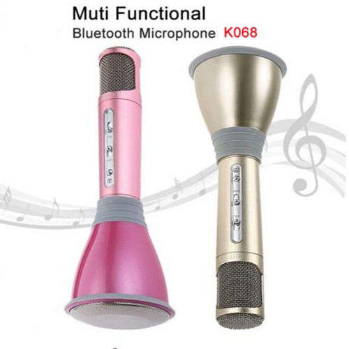 Mini Handheld Wireless Bluetooth Karaoke Player Microphone Speaker KTV Mic