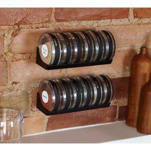 CYLINDRA SPICE RACK w/ 6 disc shaped jars