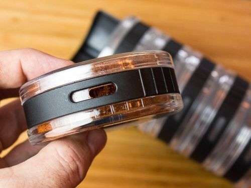 CYLINDRA SPICE RACK w/ 6 disc shaped jars