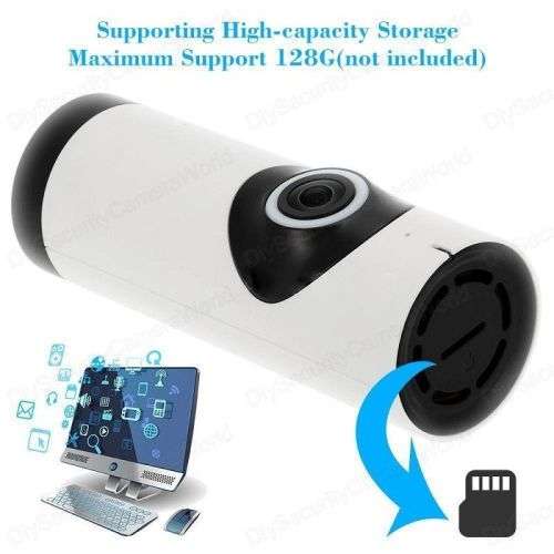 360° Fisheye View Wireless HD WiFi Video Monitor Surveillance Security IP Camera