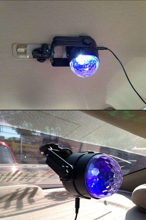 1PC Auto Car Disco DJ Stage Lighting LED RGB Crystal Ball Lamp Bulb Light Party