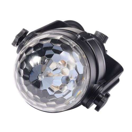 1PC Auto Car Disco DJ Stage Lighting LED RGB Crystal Ball Lamp Bulb Light Party