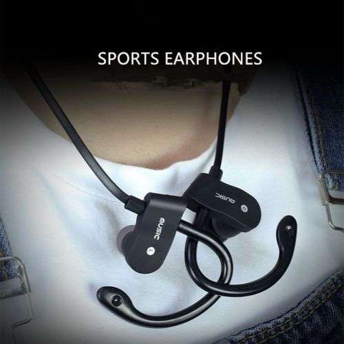 Bluetooth Headphones with Earhook Mic Wireless Earphones Sports in-ear Earbuds