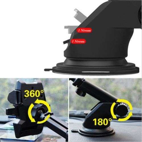 Car Holder Mount Bracket Long Neck One-touch Telescopic Arm For Universal Phone