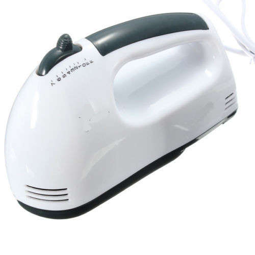 New Electric Hand Mixer Kitchen Whisk Utensils Food Egg Beater 7 Speed Whisk