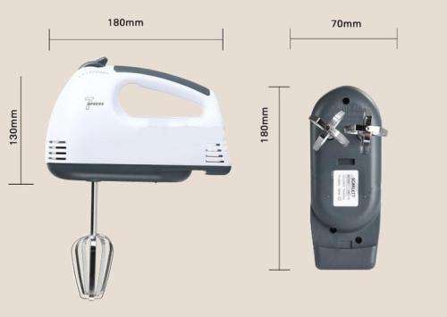 New Electric Hand Mixer Kitchen Whisk Utensils Food Egg Beater 7 Speed Whisk