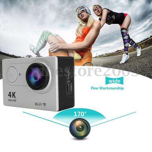 4K 2'' Ultra HD 1080P Sports WiFi Cam Action Camera DV HDMI Video Recorder