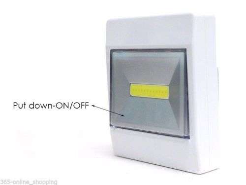 COB LIGHT SWITCH LED 180 LUMENS PUSH LIGHT WARDROBE KIDS ROOM WALL