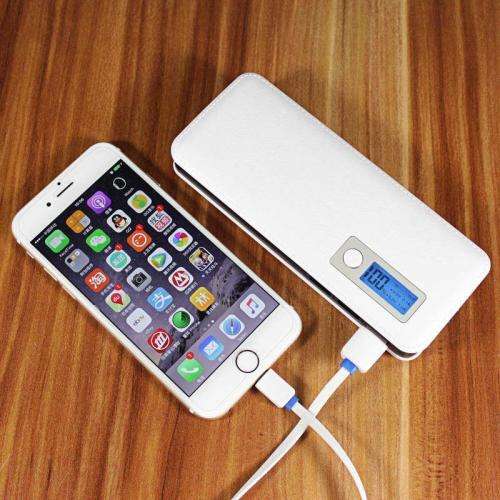 20000mAh 3 USB Power Bank LED LCD External Battery Charger