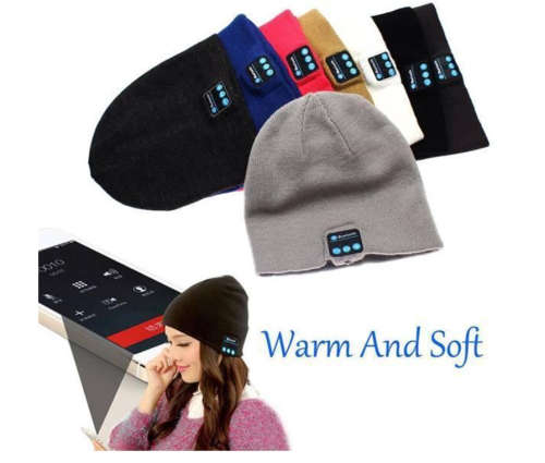 Smart Keep Warm Music Beanie Hats with Builtin Wireless Bluetooth Headphone