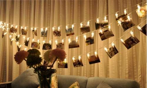 20 Led -4M -220V creative Operated Photo Clip String Lights