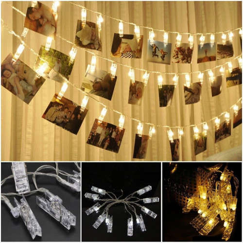 20 Led -4M -220V creative Operated Photo Clip String Lights