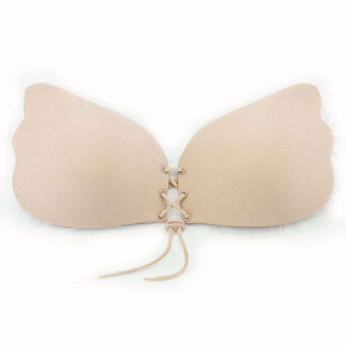 Women's Strapless Invisible Bra Backless Self-Adhesive Push Up Wings Sticky Bras