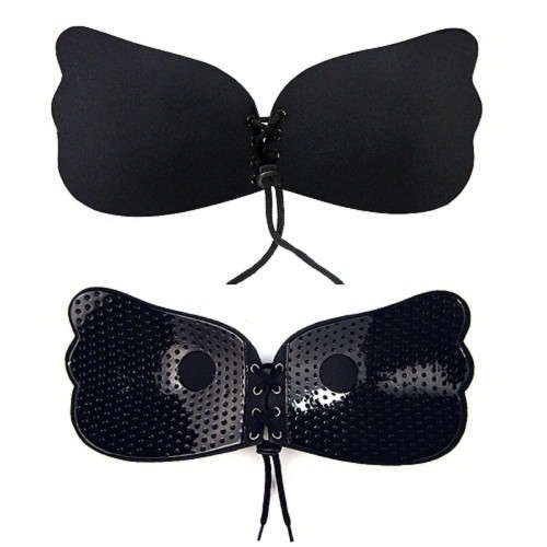 Women's Strapless Invisible Bra Backless Self-Adhesive Push Up Wings Sticky Bras