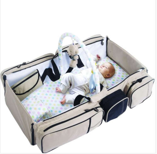 NEW 2 in 1  Multi-function Mummy Bag Baby Dolls Deluxe Portable Cot Bed Folding--with mosquito net