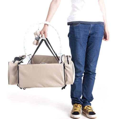 NEW 2 in 1  Multi-function Mummy Bag Baby Dolls Deluxe Portable Cot Bed Folding--with mosquito net