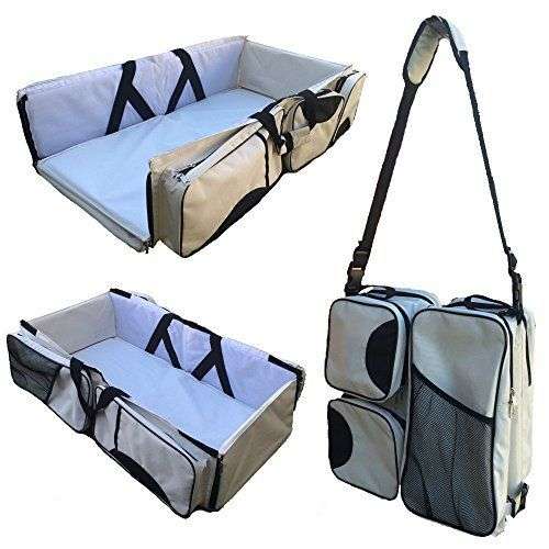 NEW 2 in 1  Multi-function Mummy Bag Baby Dolls Deluxe Portable Cot Bed Folding--with mosquito net