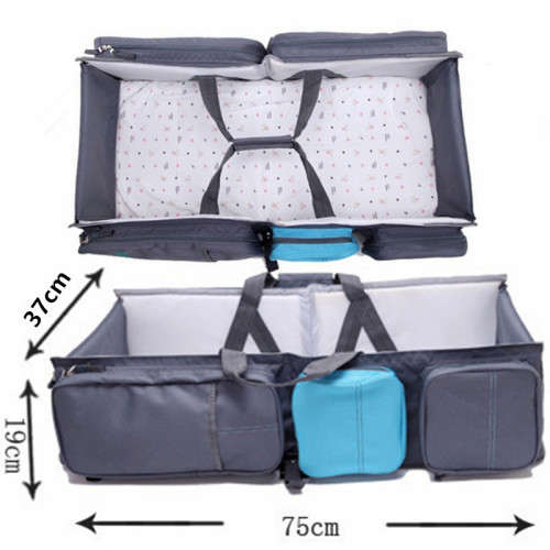 NEW 2 in 1  Multi-function Mummy Bag Baby Dolls Deluxe Portable Cot Bed Folding--with mosquito net