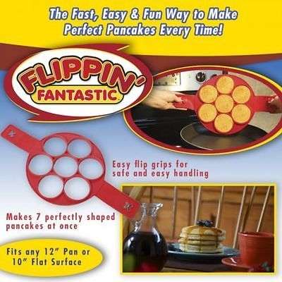 Non Stick Pancake Pan Flip Perfect Breakfast Maker Egg Omelette Flipjack Tools