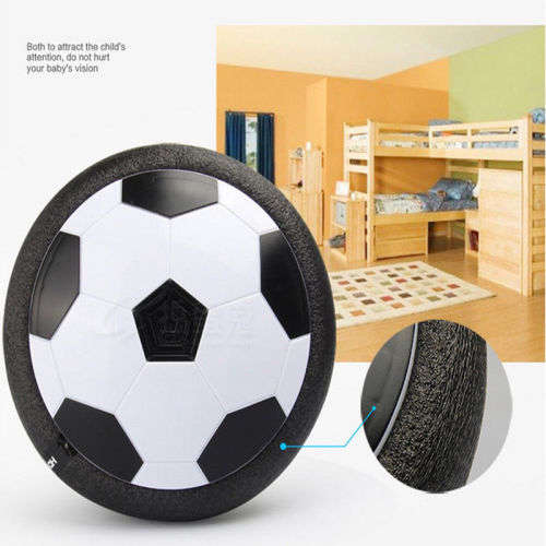 LED Air Power Soccer Football Disk Hover Glide Float Disc Fun Children Game Toys