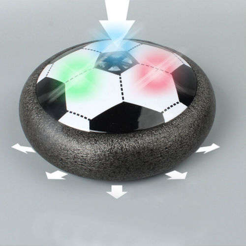 LED Air Power Soccer Football Disk Hover Glide Float Disc Fun Children Game Toys