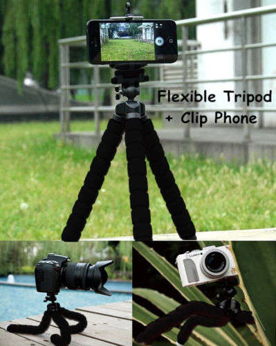Mini Portable Flexible Sponge Octopus Tripod Stand Mount & Holder phone Camera