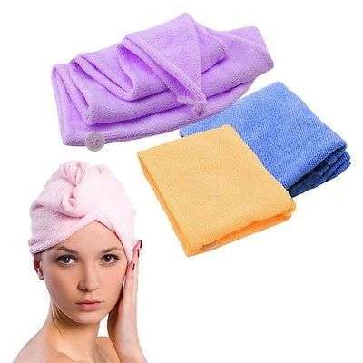 S--Wholesale Price--Microfiber  Towel Fast Hair Turban Wrap Hat Cap
