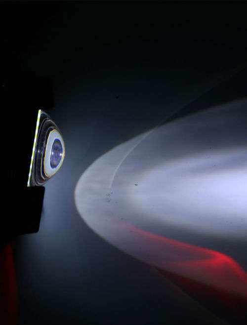 U7  30W LED 3 Wire Motorcycle Headlight Flashing Sport Light Spotlight