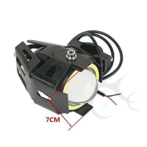 U7  30W LED 3 Wire Motorcycle Headlight Flashing Sport Light Spotlight
