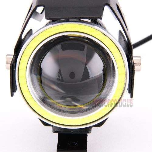 U7  30W LED 3 Wire Motorcycle Headlight Flashing Sport Light Spotlight