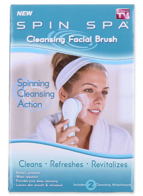NEW Spin Spa Facial/Body Electric Cleansing,Exfoliate,Scrub Brush,As seen on TV