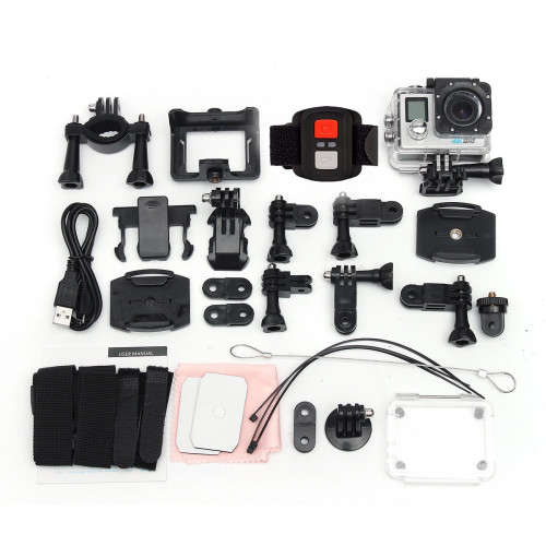 4K SPORT WIFI ACTION CAMERA ULTRA HD VIDEOCAMERA SUBACQUEA DUAL SCREEN