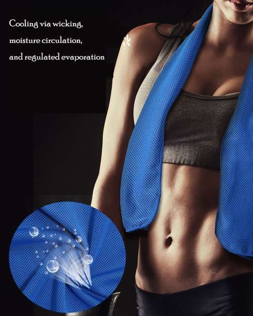 Cold Feeling Sporty Quick Dry Towel Breathability Yoga Gym