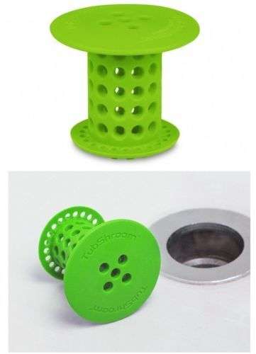 TubShroom Hair Catcher, Strainer, Drain Protector for Tub